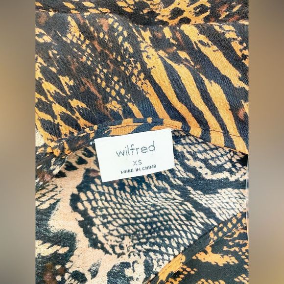 Aritzia Wilfred Animal Snake Print Dress XS - Picture 5 of 5